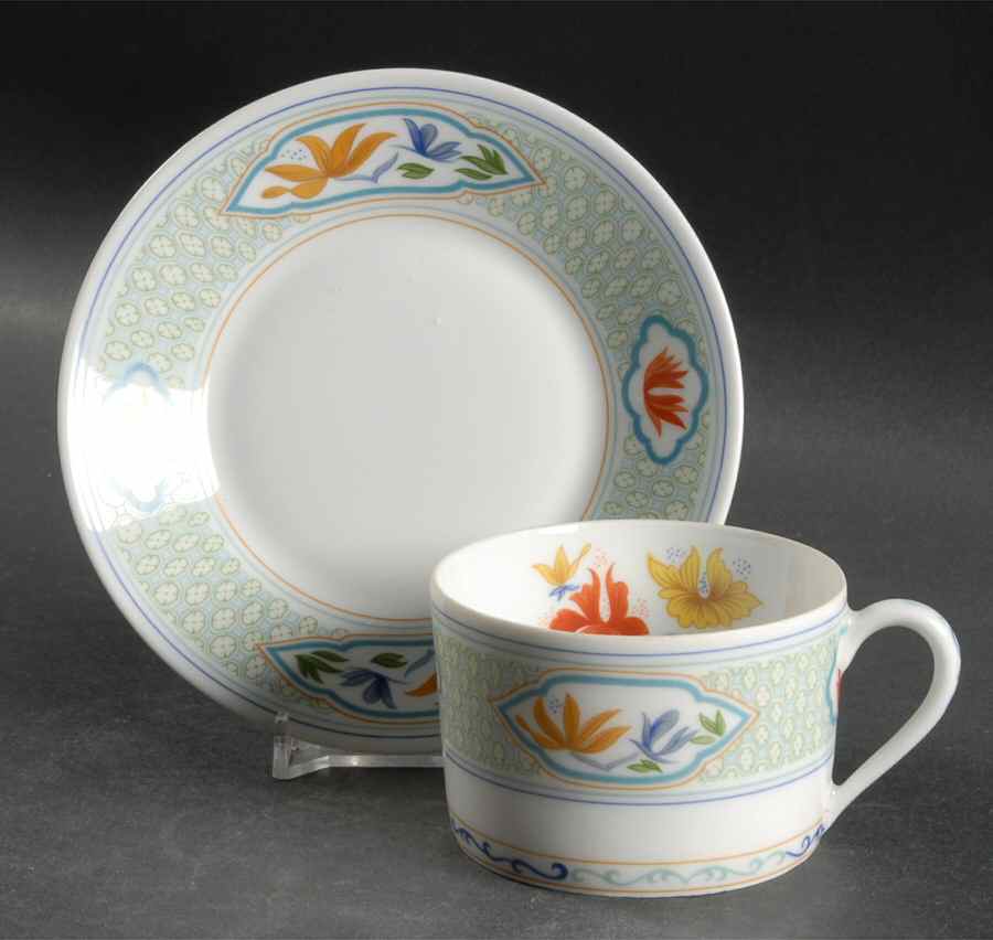Mandalay Flat Cup & Saucer Set by Charles Field Haviland-1