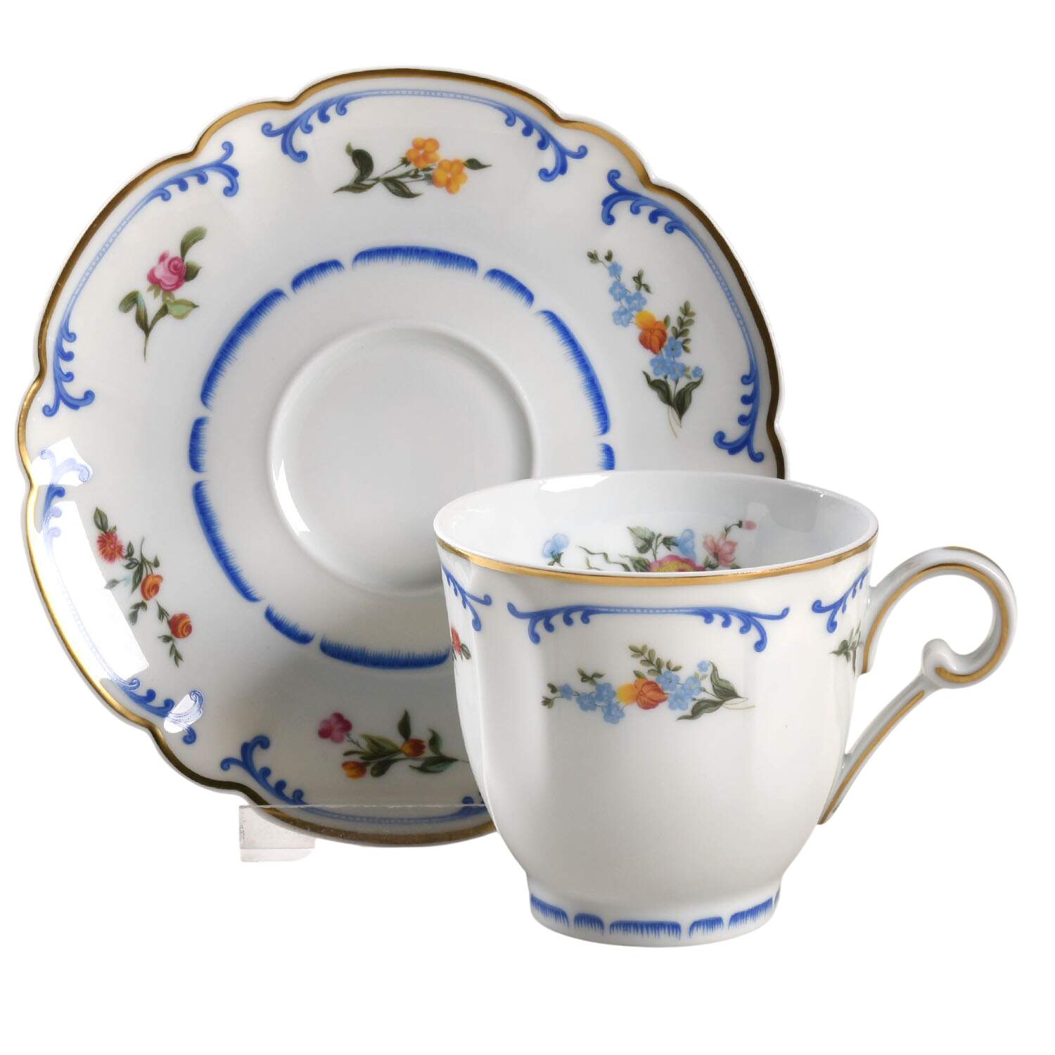 Marjolaine Flat Cup & Saucer Set by Charles Field Haviland-1