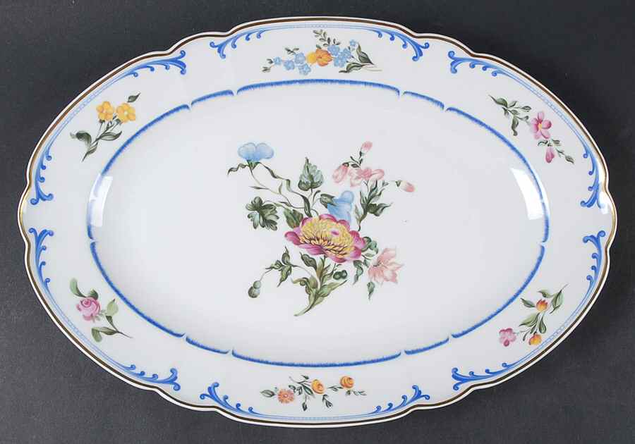 Marjolaine 14" Oval Serving Platter by Charles Field Haviland-1