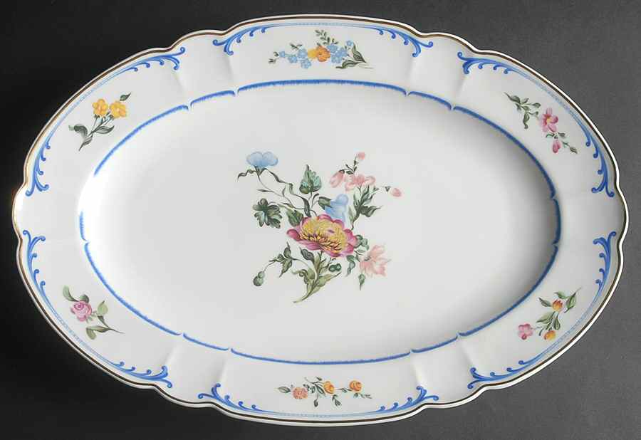 Marjolaine 16" Oval Serving Platter by Charles Field Haviland-1