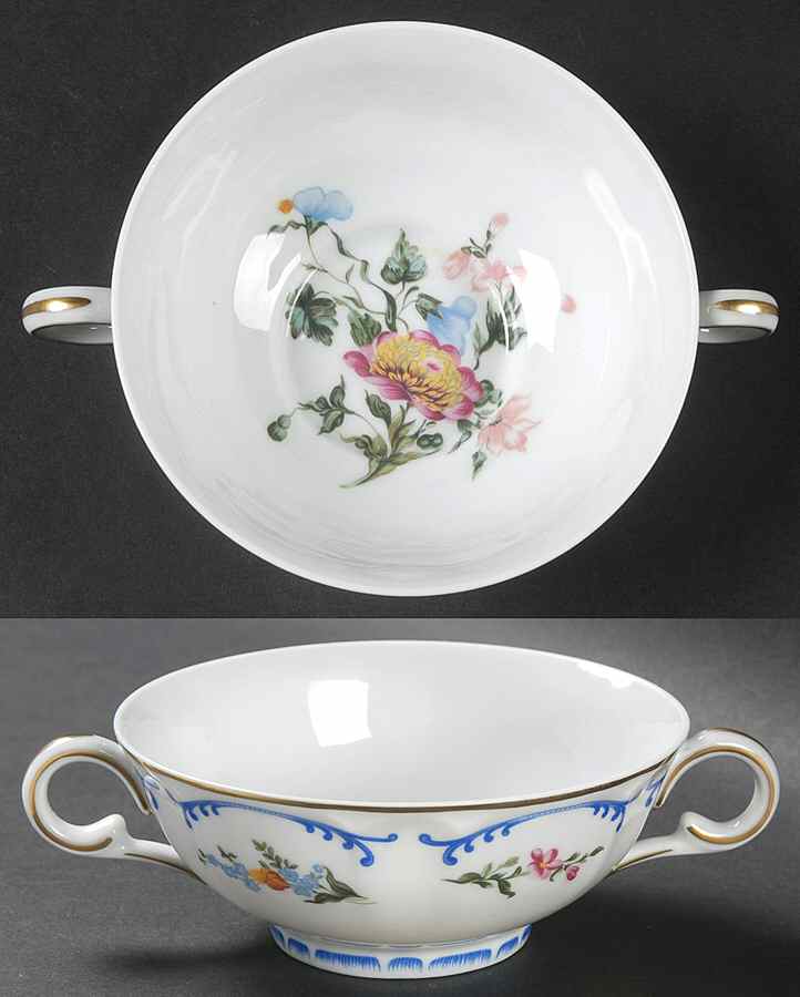 Marjolaine Footed Cream Soup Bowl by Charles Field Haviland-1