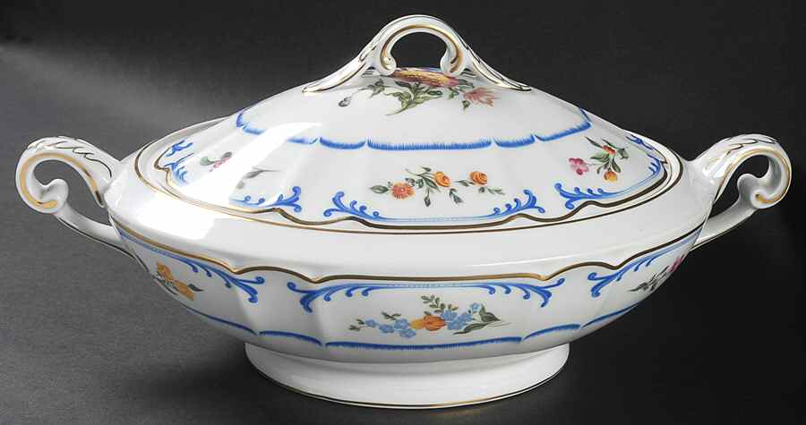 Marjolaine Oval Covered Vegetable by Charles Field Haviland-1