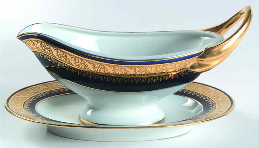 Martine Gravy Boat & Underplate/Relish by Charles Field Haviland-1