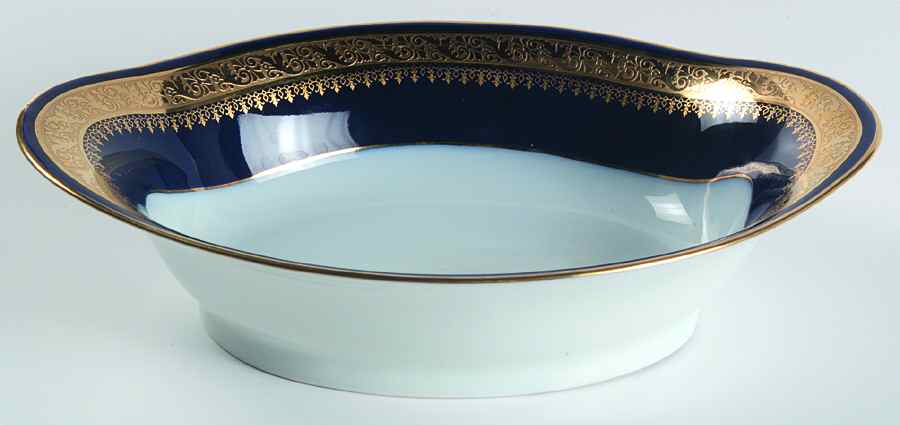 Martine 9" Oval Vegetable Bowl by Charles Field Haviland-1
