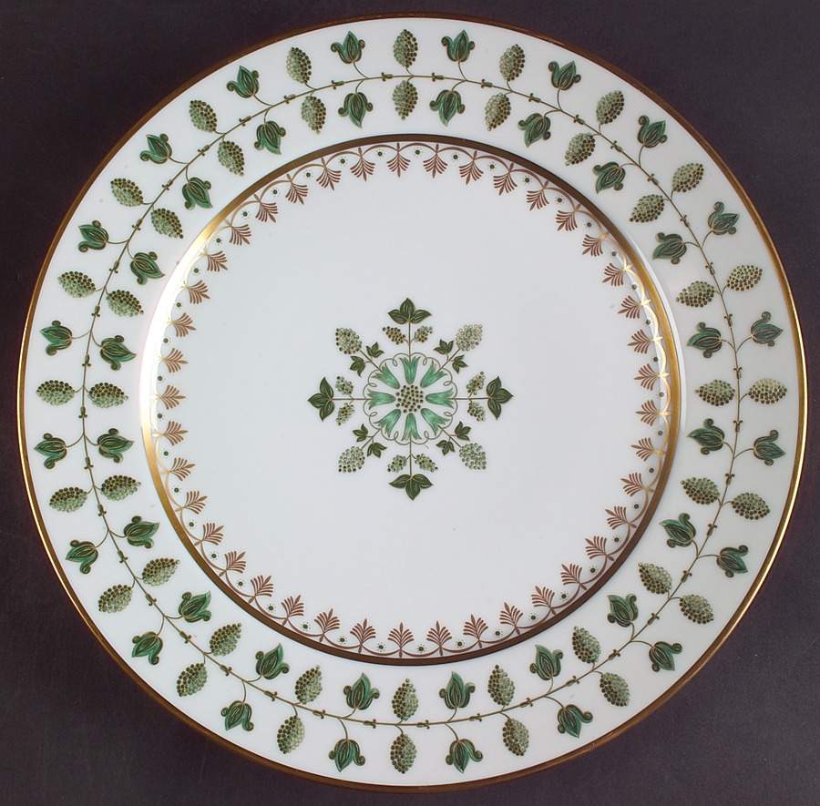 Matignon Green Large Dinner Plate by Charles Field Haviland-1