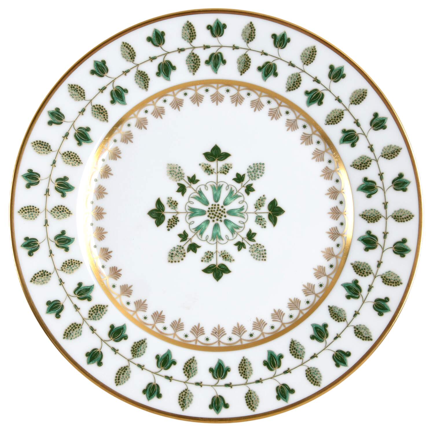 Matignon Green Dessert Luncheon Plate by Charles Field Haviland-1