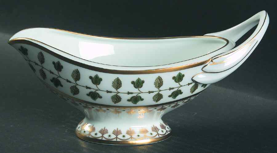 Matignon Green Gravy Boat by Charles Field Haviland-1