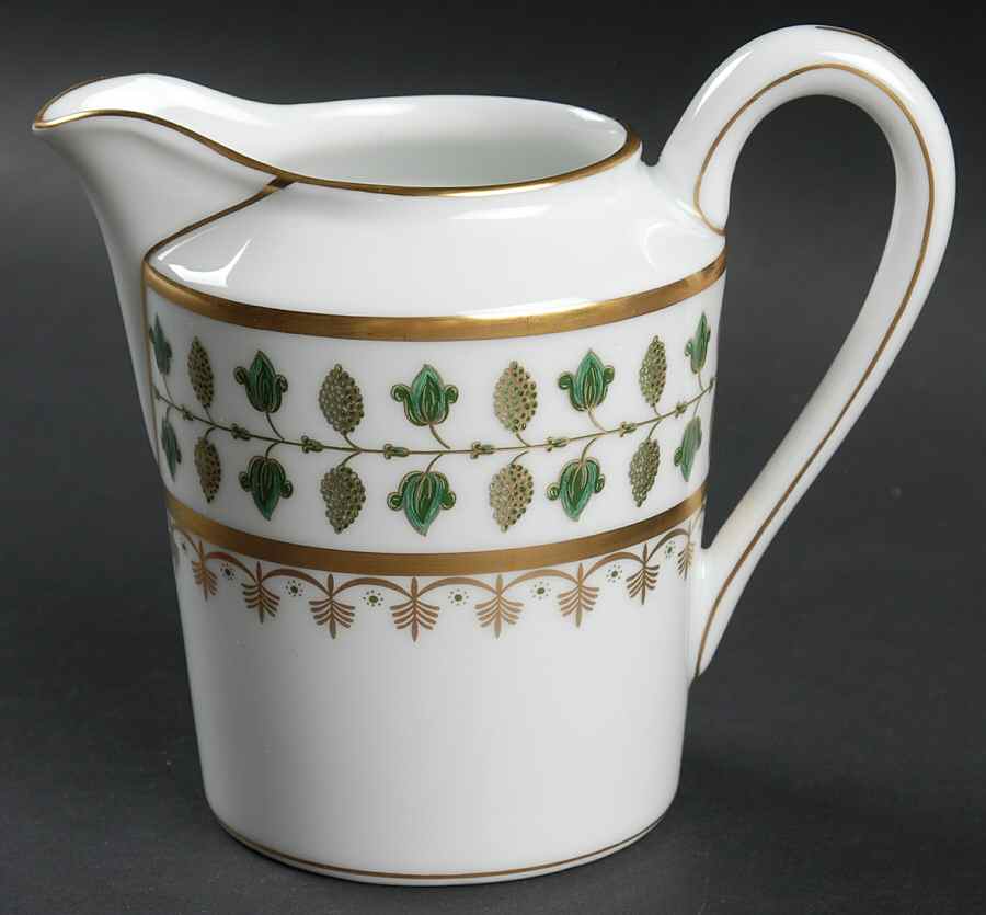 Matignon Green Creamer by Charles Field Haviland-1