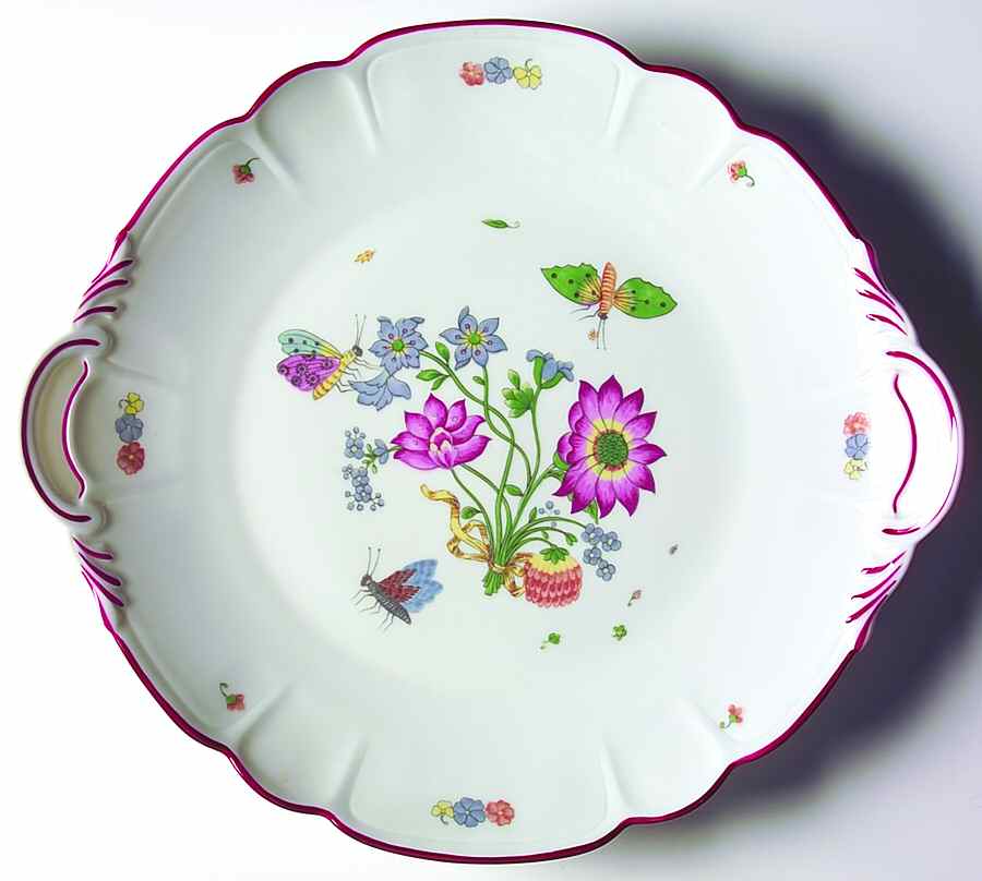 Meissen Handled Cake Plate by Charles Field Haviland-1
