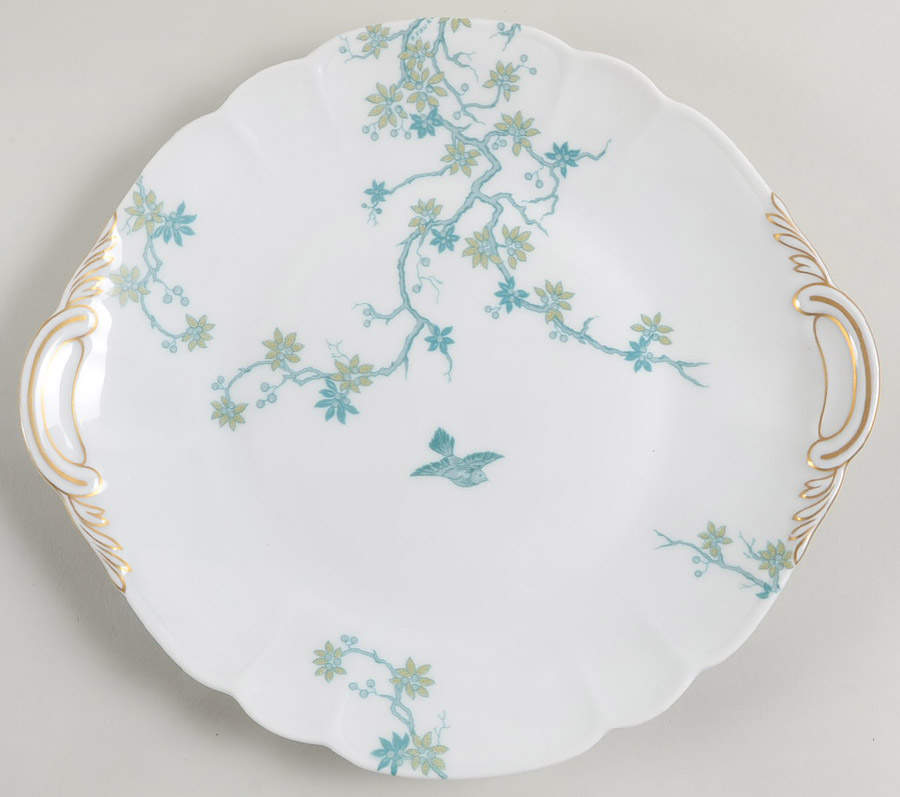 Mesanges Handled Cake Plate by Charles Field Haviland-1