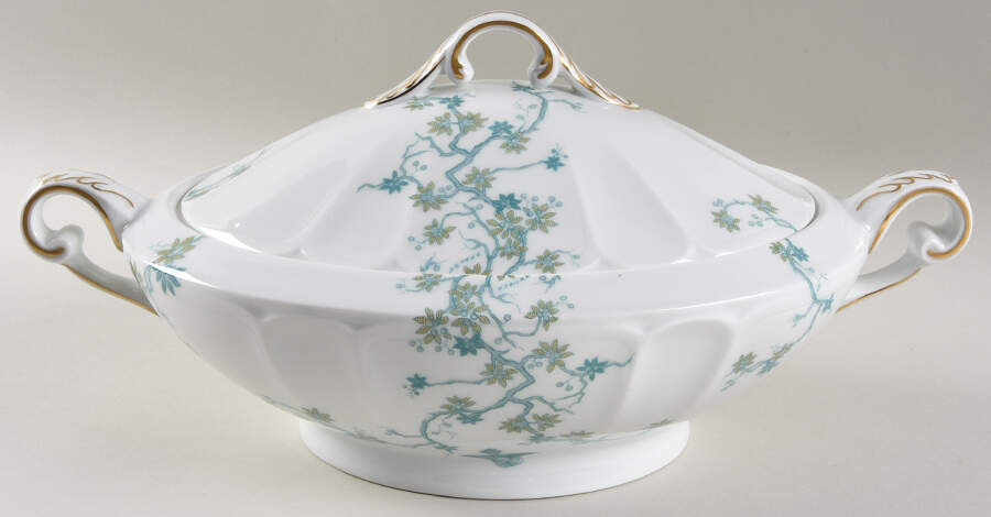Mesanges Oval Covered Vegetable by Charles Field Haviland-1