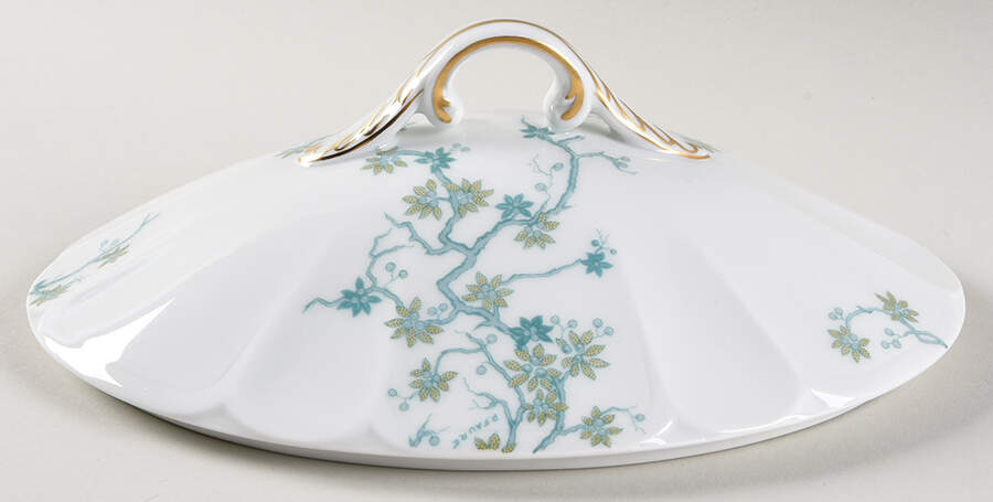 Mesanges Lid for Oval Vegetable by Charles Field Haviland-1