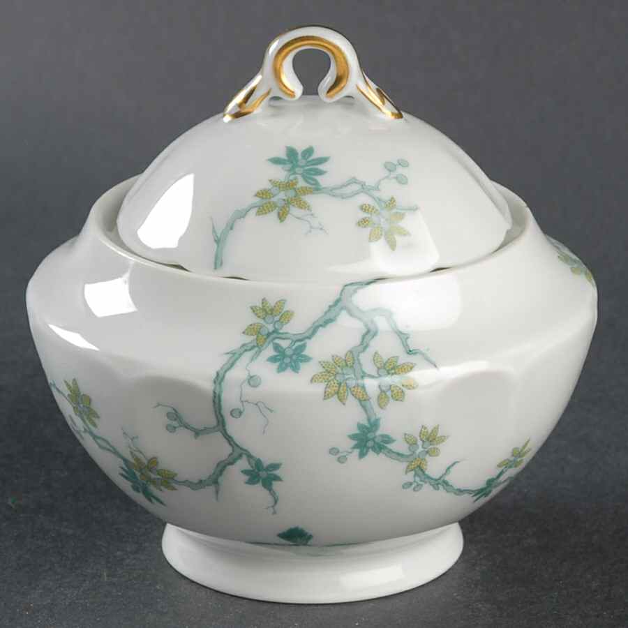 Mesanges Sugar Bowl & Lid by Charles Field Haviland-1