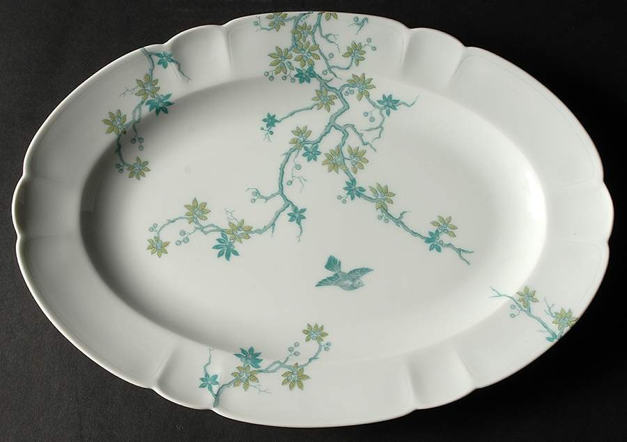 Mesanges 14" Oval Serving Platter by Charles Field Haviland-1