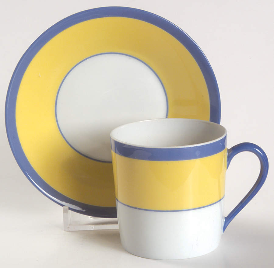 Monet Flat Demitasse Cup & Saucer Set by Charles Field Haviland-1