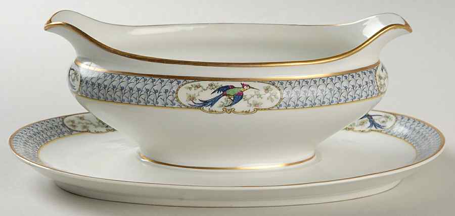 Orleans Gravy Boat with Attached Underplate by Charles Field Haviland-1