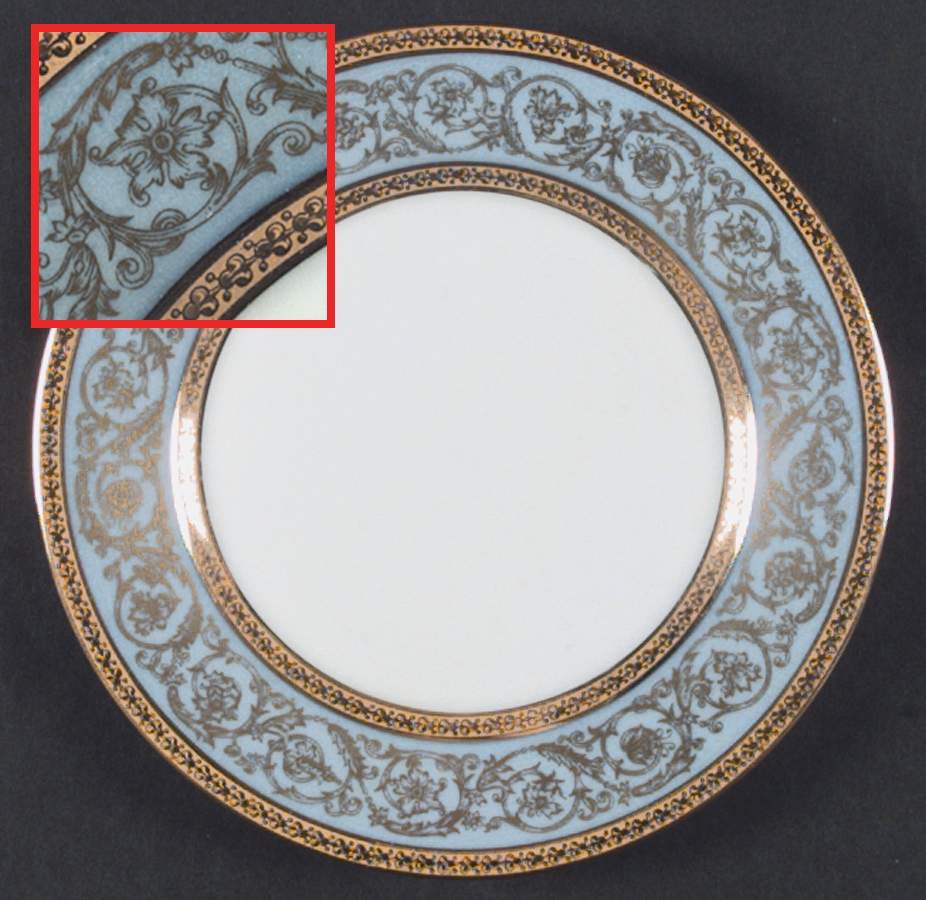Pascale Dinner Plate by Charles Field Haviland-1