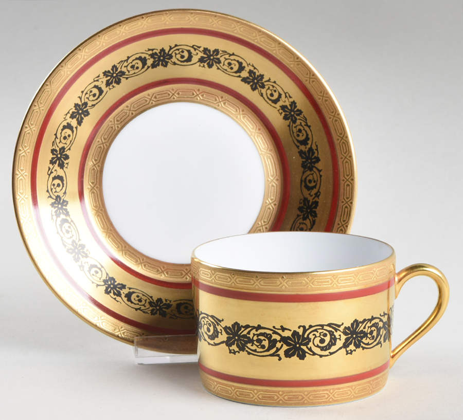 Persepolis Flat Cup & Saucer Set by Charles Field Haviland-1