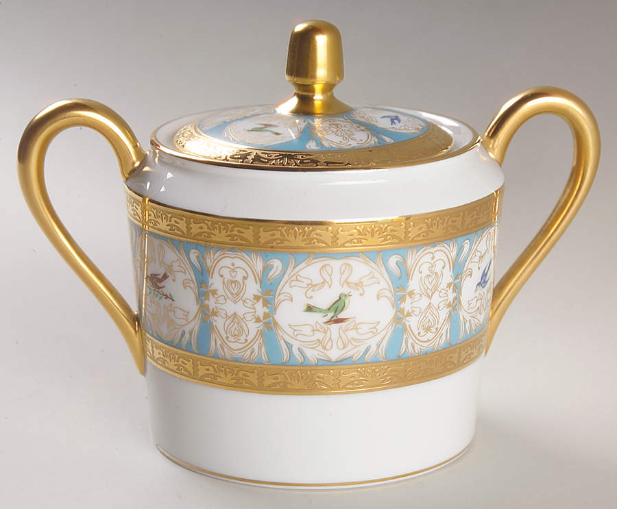 Pompadour Sugar Bowl & Lid by Charles Field Haviland-1