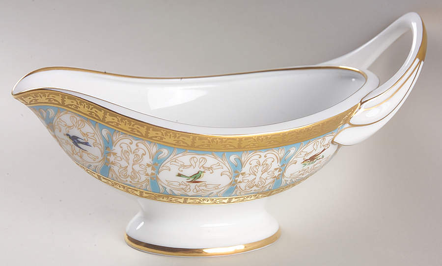 Pompadour Open Sauce Boat by Charles Field Haviland-1