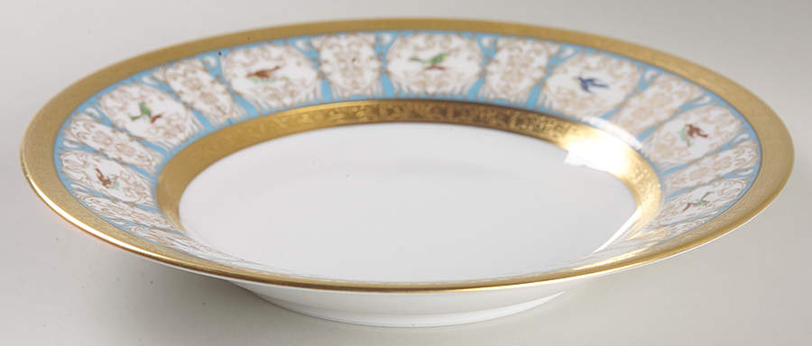 Pompadour Large Rim Soup Bowl by Charles Field Haviland-1