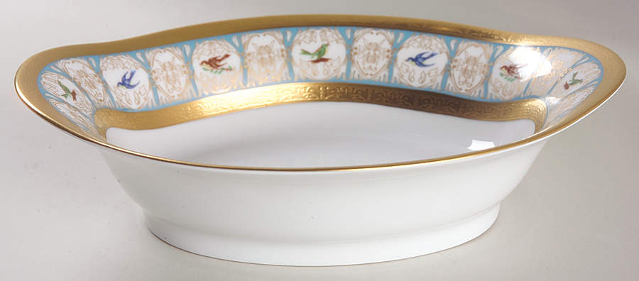 Pompadour 9" Oval Vegetable Bowl by Charles Field Haviland-1