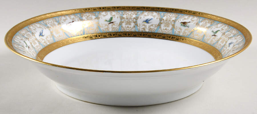 Pompadour 11" Round Vegetable Bowl by Charles Field Haviland-1