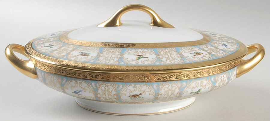 Pompadour Oval Covered Vegetable by Charles Field Haviland-1