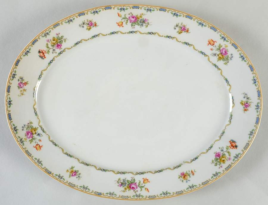 The Rochelle 15" Oval Serving Platter by Charles Field Haviland-1