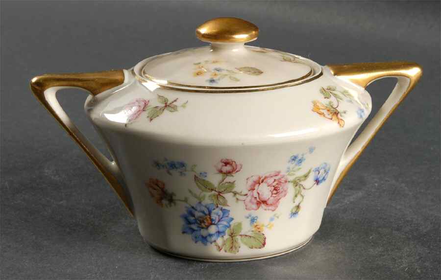 Rosario Sugar Bowl & Lid by Charles Field Haviland-1