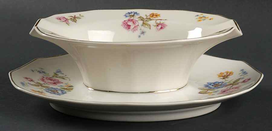 Rosario Gravy Boat with Attached Underplate by Charles Field Haviland-1