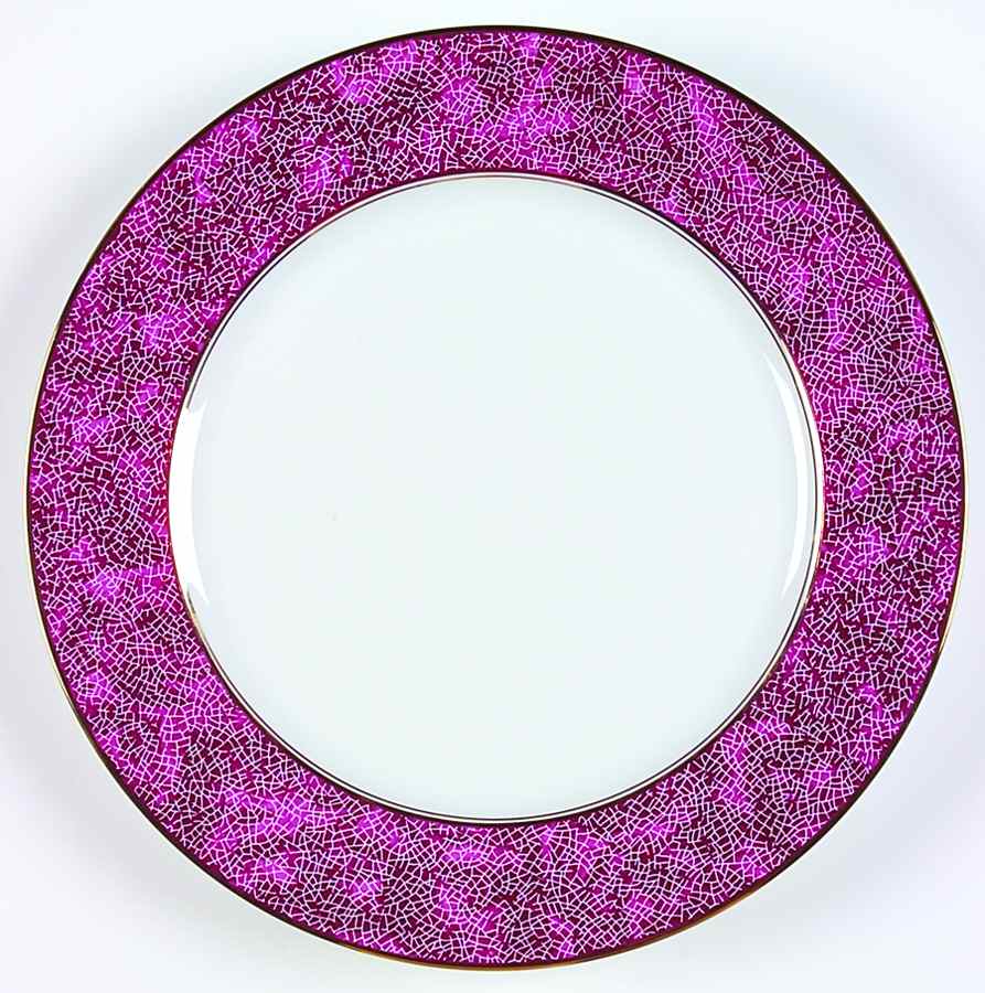 Ruby Large Dinner Plate by Charles Field Haviland-1