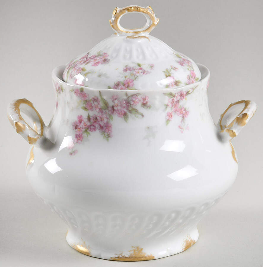 Schleiger 1289 Oversize Sugar Bowl & Lid by Charles Field Haviland-1