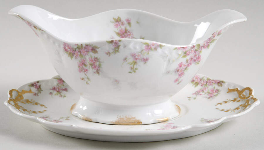 Schleiger 1289 Gravy Boat & Underplate by Charles Field Haviland-1