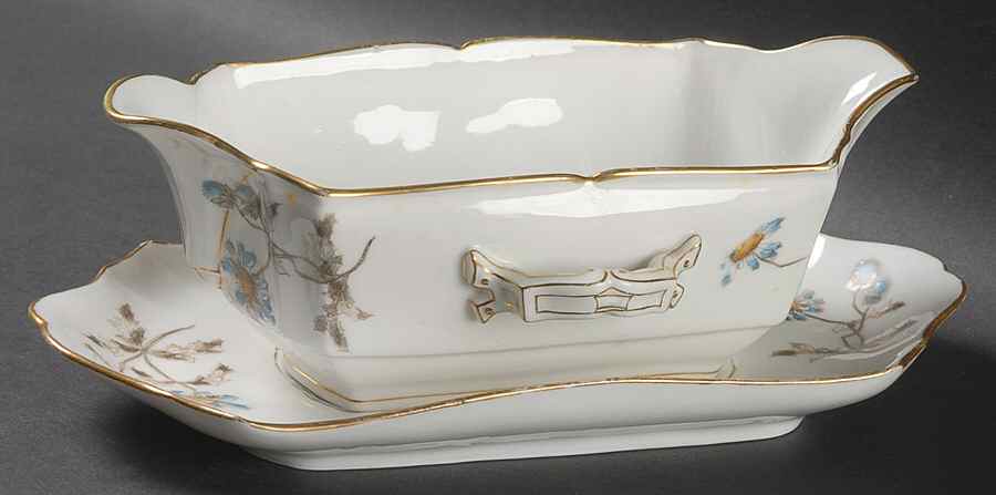 Schleiger 1311 Gravy Boat & Underplate by Charles Field Haviland-1
