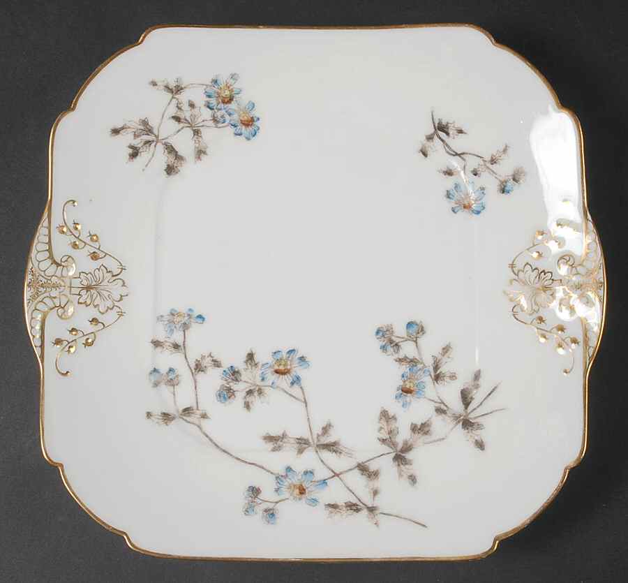 Schleiger 1311 Square Handled Cake Plate by Charles Field Haviland-1
