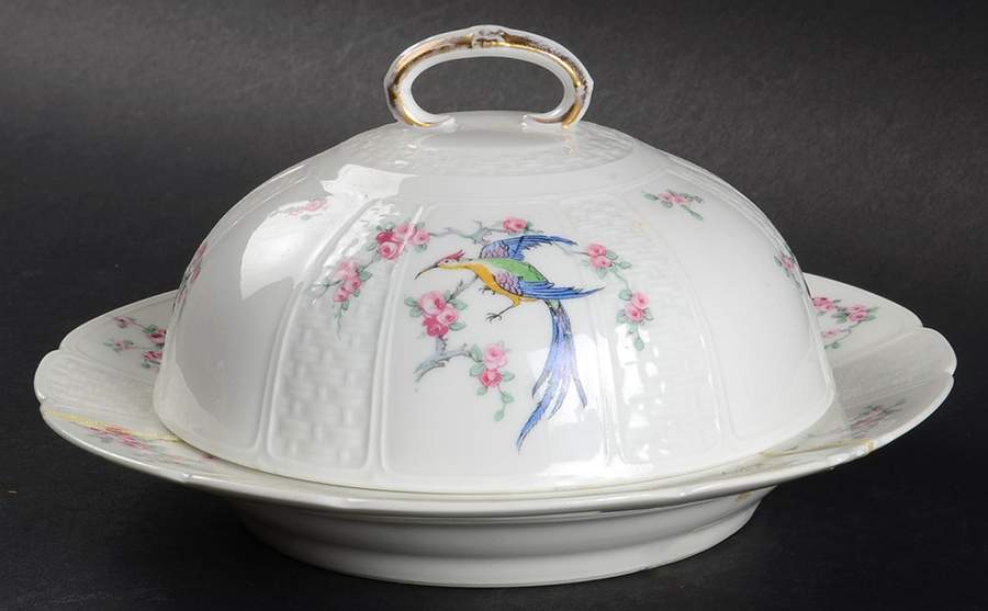 Schleiger 1328 Round Covered Butter by Charles Field Haviland-1