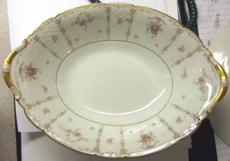 Schleiger 1337 9" Oval Vegetable Bowl by Charles Field Haviland-1
