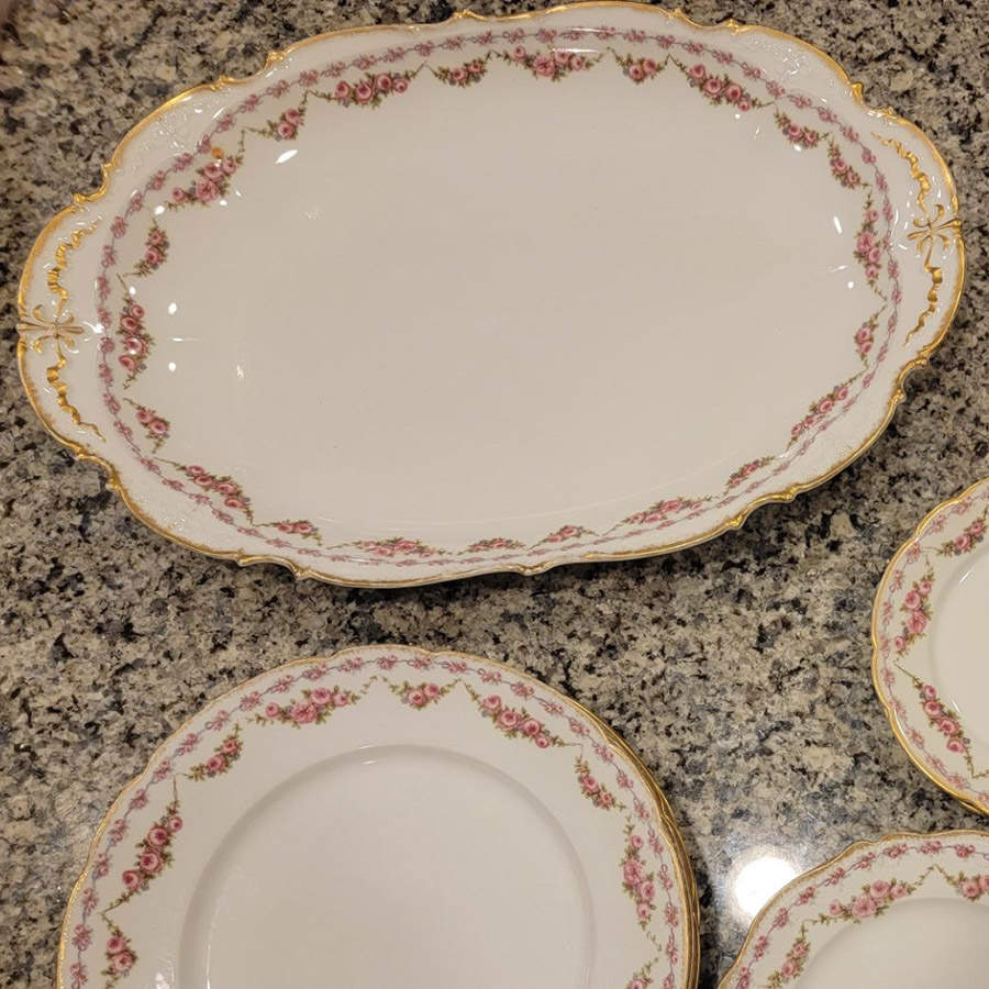 Schleiger 1339 16" Oval Serving Platter by Charles Field Haviland-1