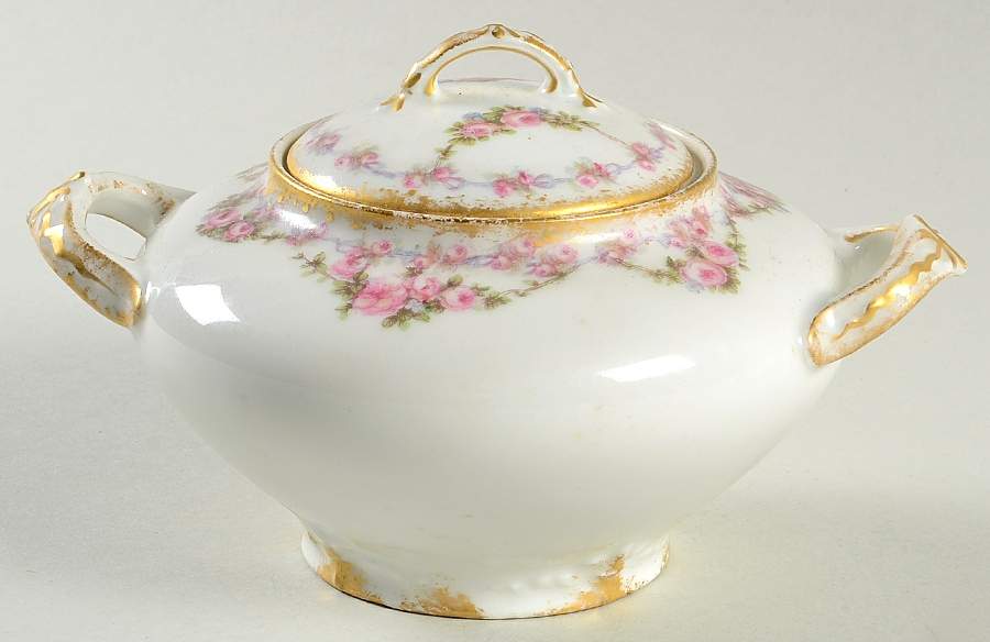 Schleiger 1339 Sugar Bowl & Lid by Charles Field Haviland-1