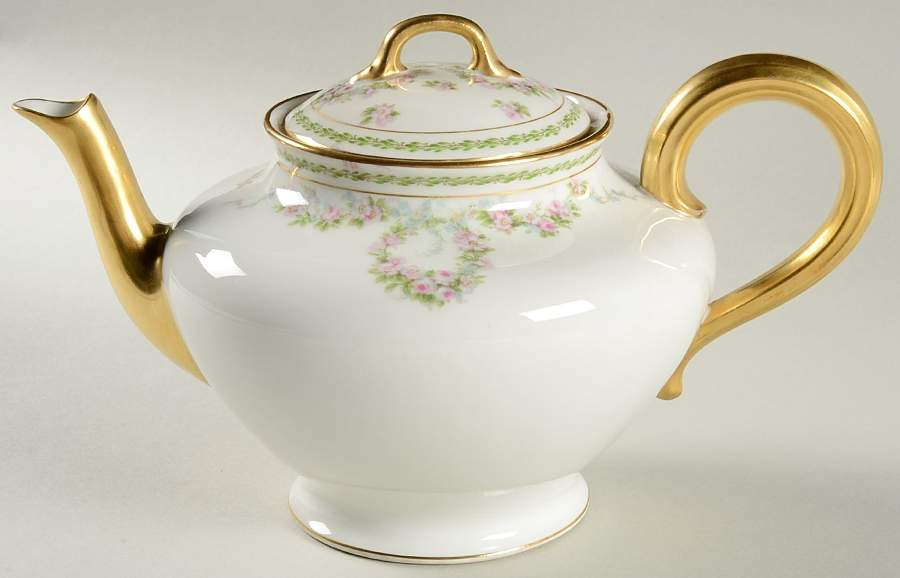 Schleiger 1341 Teapot & Lid by Charles Field Haviland-1