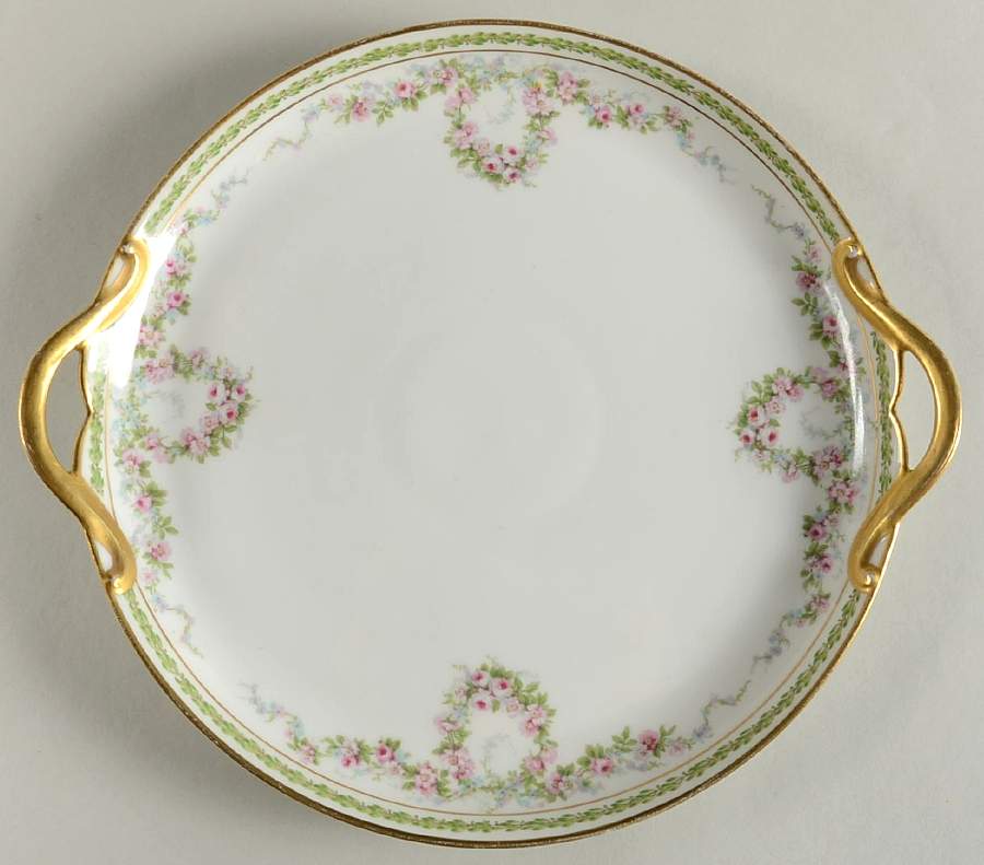 Schleiger 1341 Handled Cake Plate by Charles Field Haviland-1