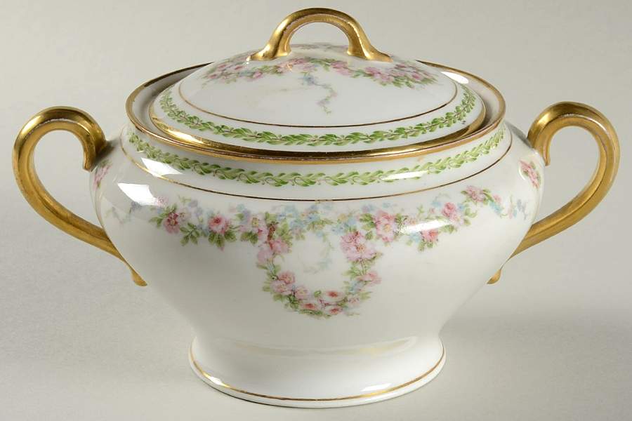 Schleiger 1341 Sugar Bowl & Lid by Charles Field Haviland-1