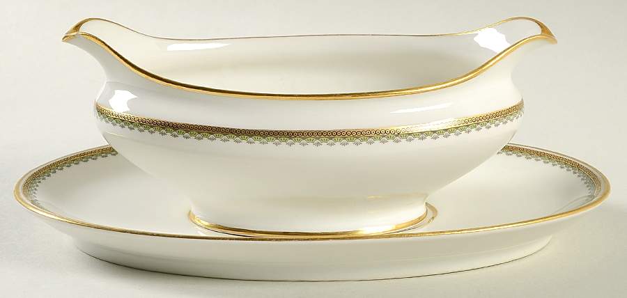 Schleiger 1354 Gravy Boat & Underplate by Charles Field Haviland-1