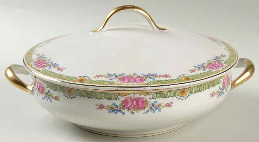 Schleiger 1355 Round Covered Vegetable by Charles Field Haviland-1