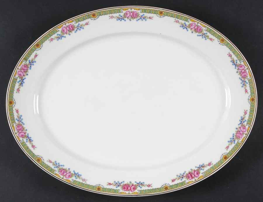 Schleiger 1355 15" Oval Serving Platter by Charles Field Haviland-1