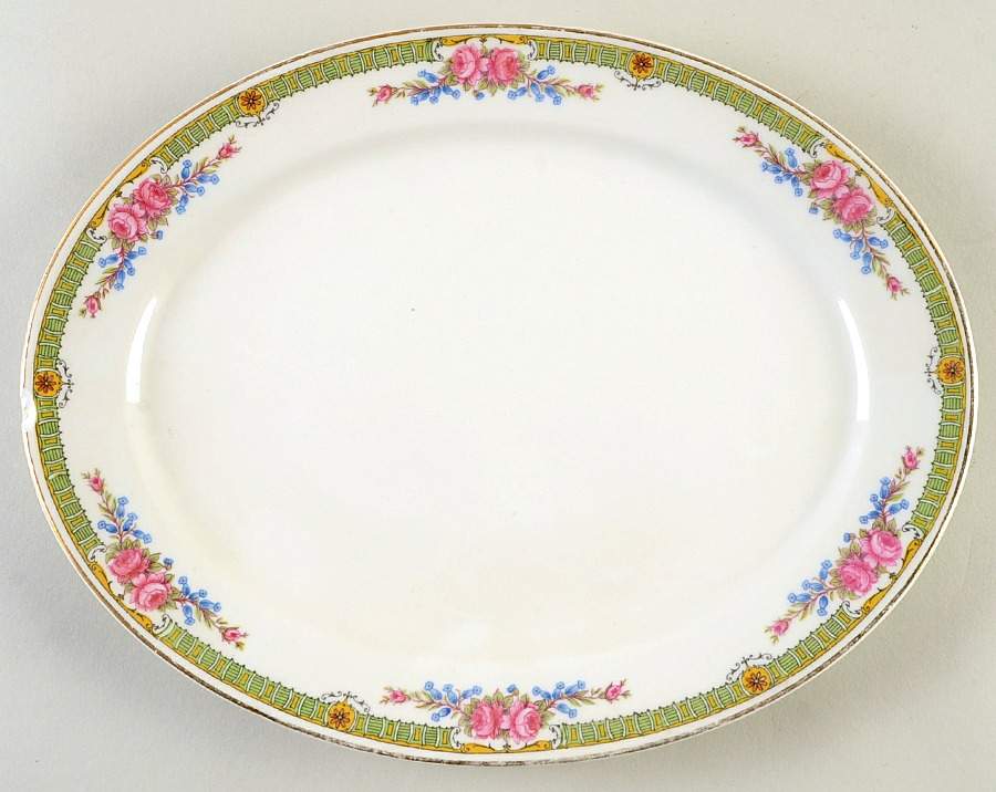 Schleiger 1355 11" Oval Serving Platter by Charles Field Haviland-1