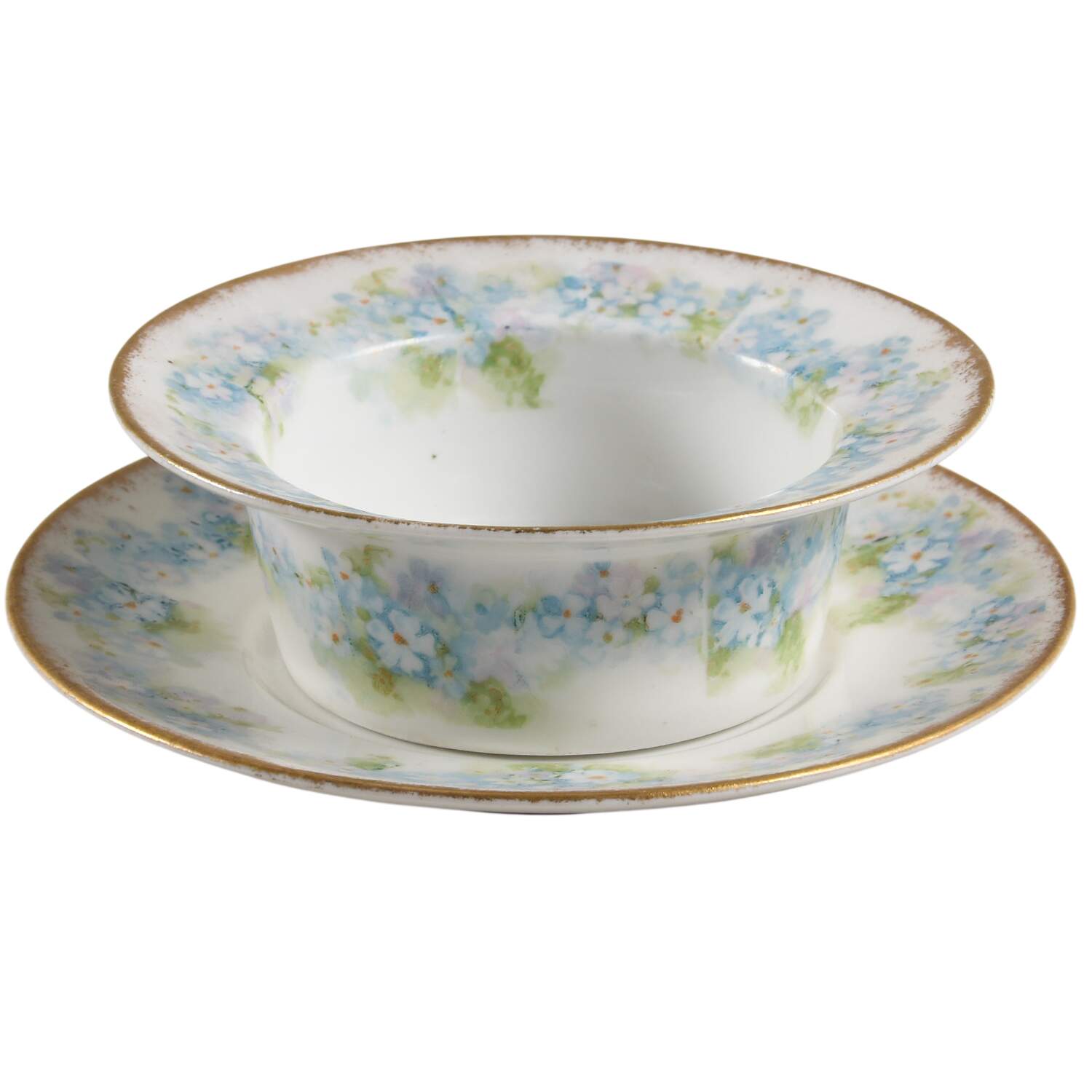 Schleiger 189b Ramekin & Saucer Set by Charles Field Haviland-1