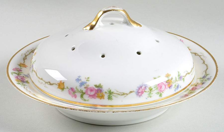 Schleiger 190 Muffin Dish & Lid by Charles Field Haviland-1