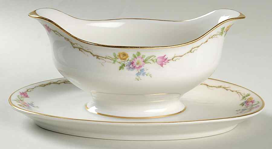 Schleiger 190 Gravy Boat with Attached Underplate by Charles Field Haviland-1